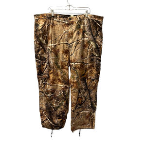 Realtree Walls Camo Cargo Pants Size 2XL Waist 46-48 Cotton Outdoor Men's Sports